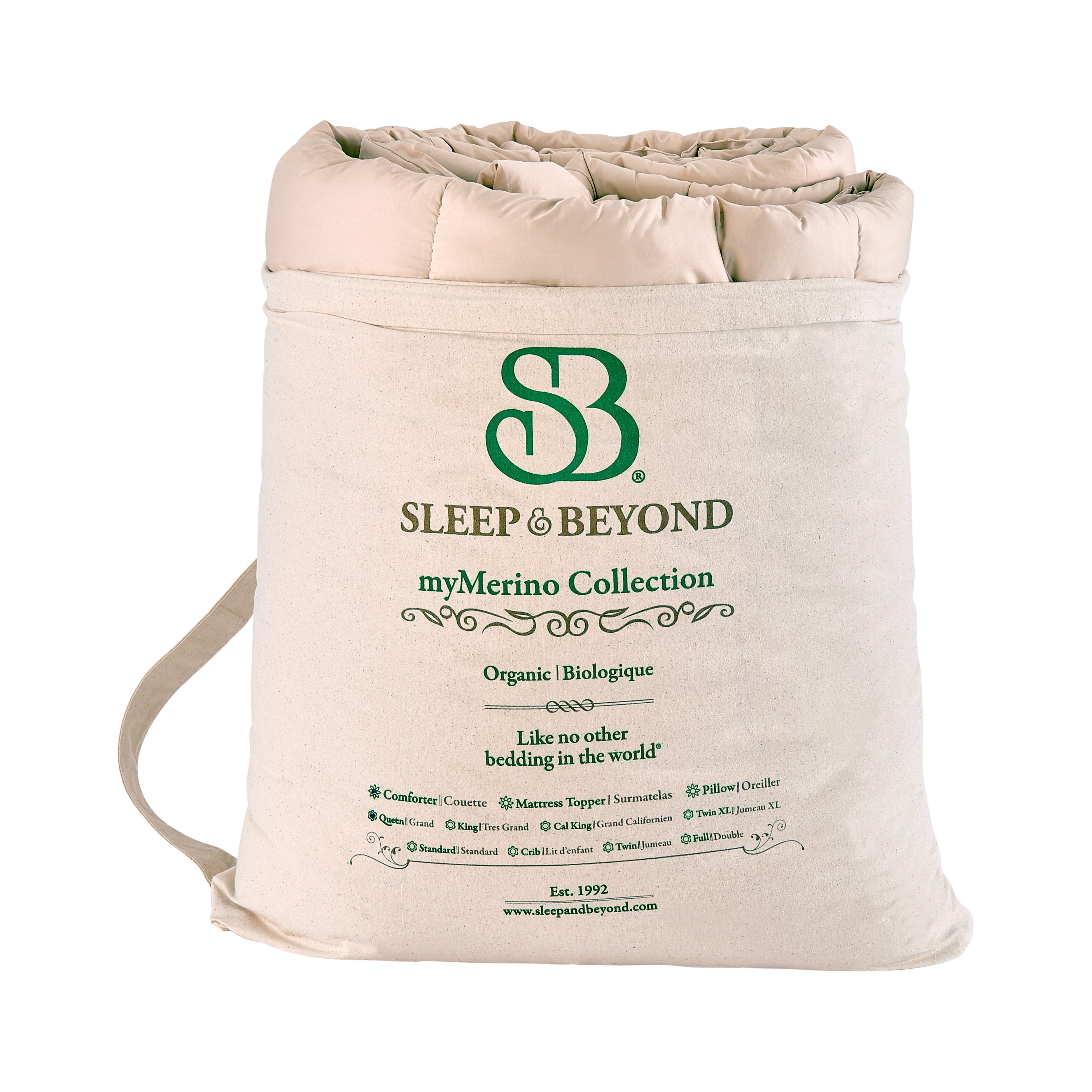 Sleep & Beyond myMerino Organic Wool Comforter