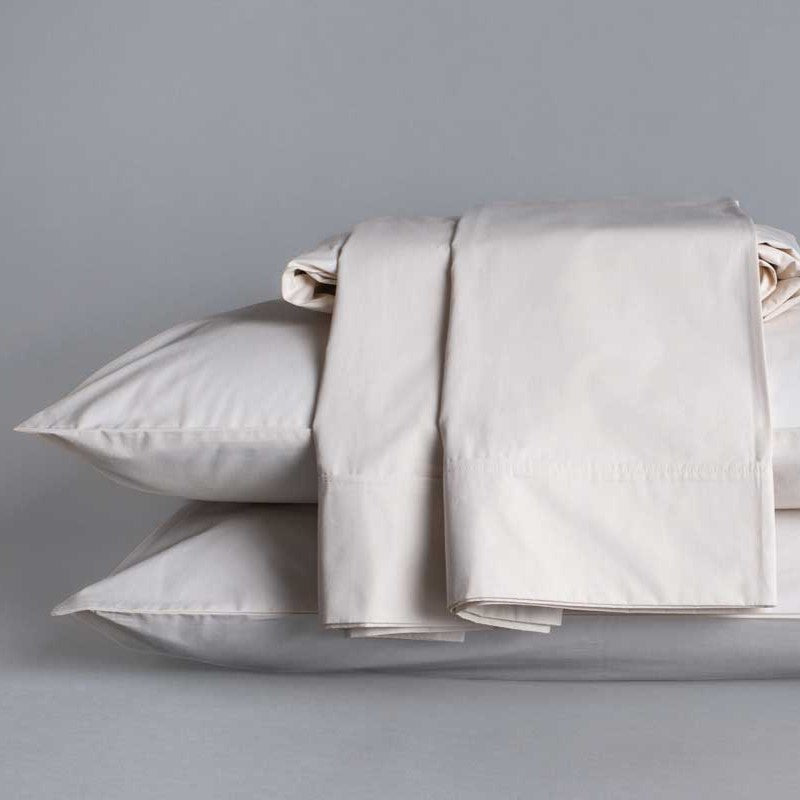 Sleep & Beyond Organic Cotton Percale Sheet Set (18") - Ivory Color