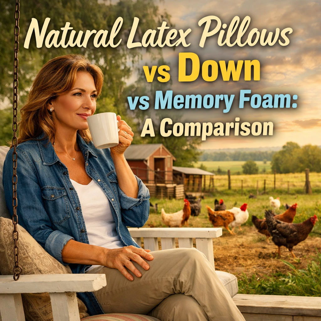 Natural Latex Pillows vs Down vs Memory Foam: A Comparison