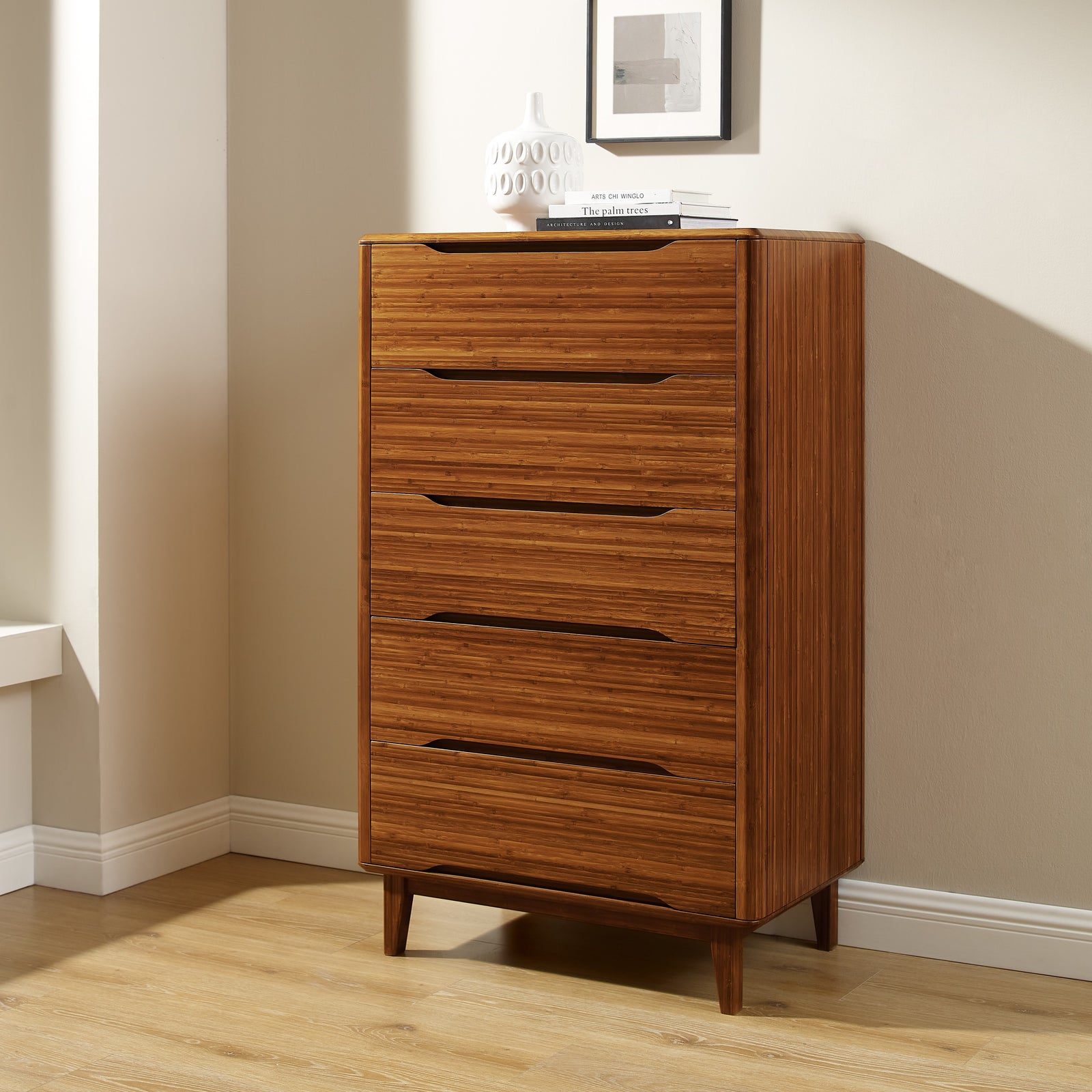 Greenington Currant 5-Drawer Chest, Amber