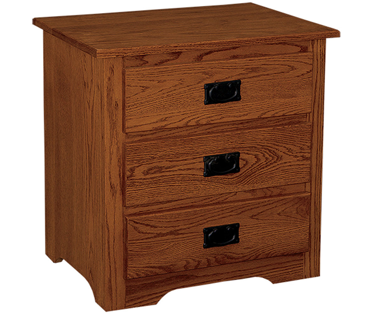 Mt Eden Mission Three Drawer Nightstand