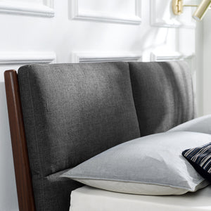 Greenington Park Avenue Queen Bed with Fabric - Ruby & Onyx