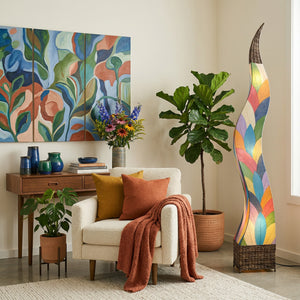 Eangee Flame Giant Floor Lamp