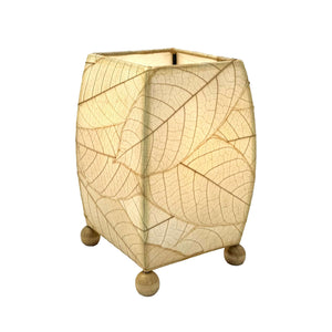 Eangee Mini Square Cocoa Leaf Table Lamp