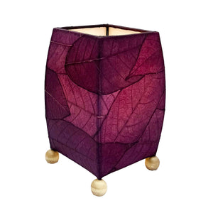 Eangee Mini Square Cocoa Leaf Table Lamp