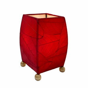 Eangee Mini Square Cocoa Leaf Table Lamp