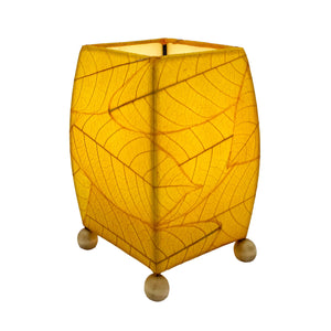 Eangee Mini Square Cocoa Leaf Table Lamp