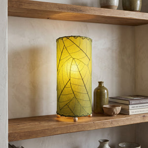 Eangee 12 Inch Cocoa Leaf Cylinder Lamp