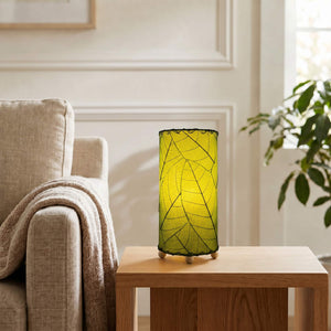 Eangee 12 Inch Cocoa Leaf Cylinder Lamp