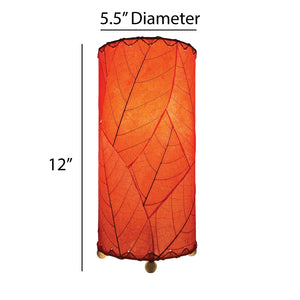 Eangee 12 Inch Cocoa Leaf Cylinder Lamp