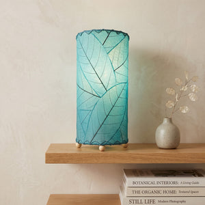 Eangee 12 Inch Cocoa Leaf Cylinder Lamp