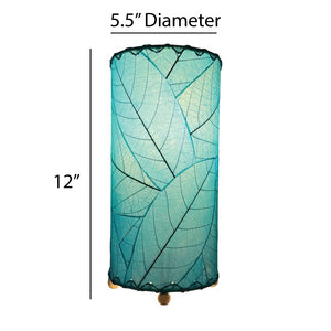 Eangee 12 Inch Cocoa Leaf Cylinder Lamp
