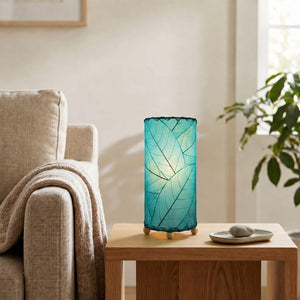 Eangee 12 Inch Cocoa Leaf Cylinder Lamp
