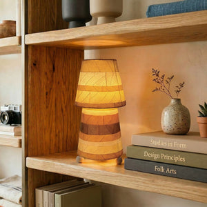 Eangee Striped Tapered Table Lamp