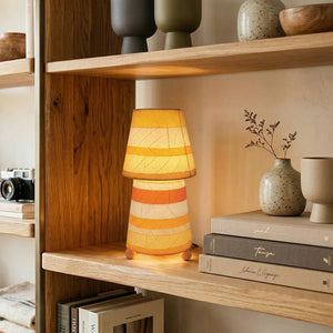 Eangee Striped Tapered Table Lamp