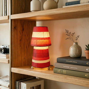 Eangee Striped Tapered Table Lamp
