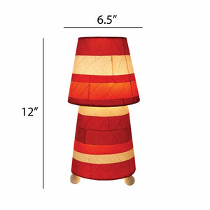 Eangee Striped Tapered Table Lamp