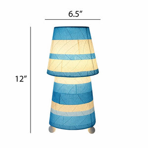 Eangee Striped Tapered Table Lamp