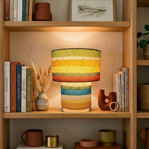 Eangee Striped Mushroom Table Lamp