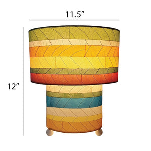 Eangee Striped Mushroom Table Lamp