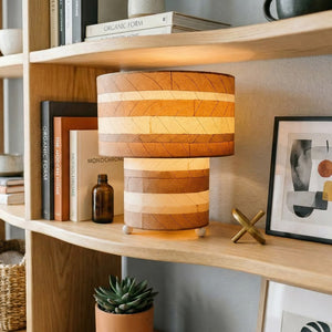 Eangee Striped Mushroom Table Lamp