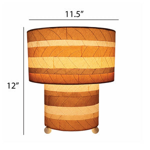Eangee Striped Mushroom Table Lamp