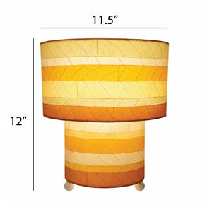 Eangee Striped Mushroom Table Lamp