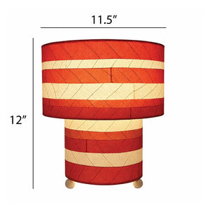 Eangee Striped Mushroom Table Lamp