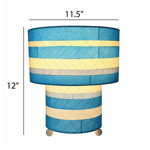 Eangee Striped Mushroom Table Lamp
