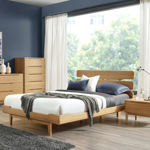 Greenington Currant Platform Bed - Caramelized