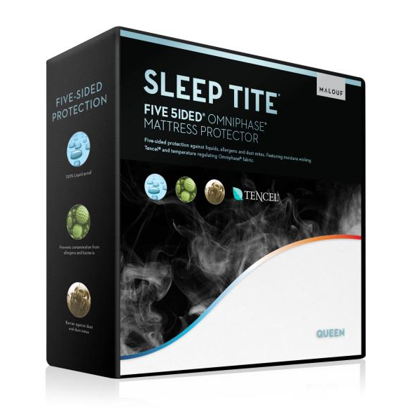 Malouf Five 5ided Mattress Protector with Tencel and Omniphase