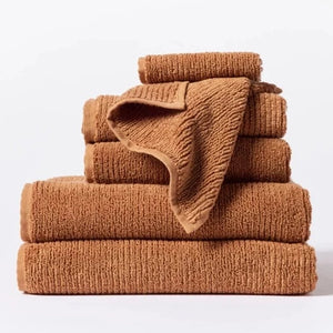 Coyuchi Temescal Organic Ribbed 6 Piece Towel Set