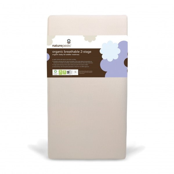Naturepedic Organic Breathable Ultra 2-Stage Lightweight Crib Mattress
