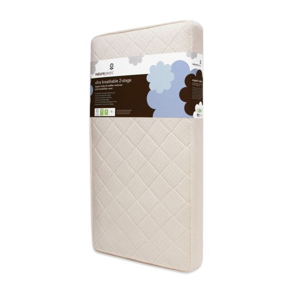 NaturePedic Baby Organic Breathable Flat Protector Pad - Waterproof -  Protective Bedding