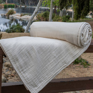 Sleep & Beyond Organic Cotton Muslin Blanket
