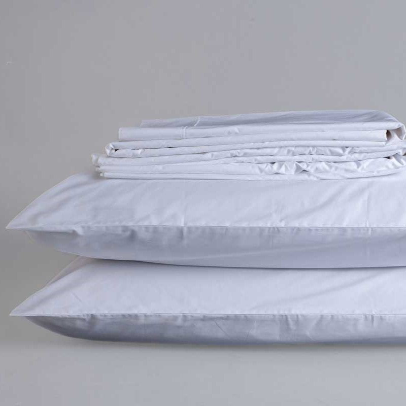 Sleep & Beyond Organic Cotton Percale Sheet Set (18") - White Color