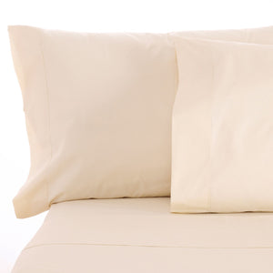 Sleep & Beyond Organic Cotton Sateen Sheet Set (18") - Ivory Color