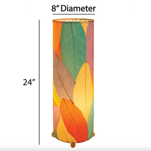 Eangee 24" Cocoa Leaf Cylinder Table Lamp