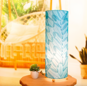 Eangee 24" Guyabano Leaf Cylinder Table Lamp