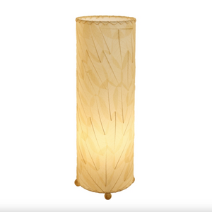 Eangee 24" Guyabano Leaf Cylinder Table Lamp