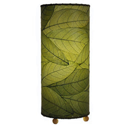 Eangee 17" Cocoa Leaf Cylinder Table Lamp