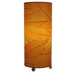 Eangee Cocoa Leaf Cylinder Table Lamp