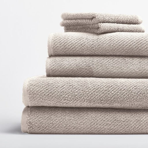 Coyuchi Air Weight Organic 6 Piece Towel Set, Alpine White