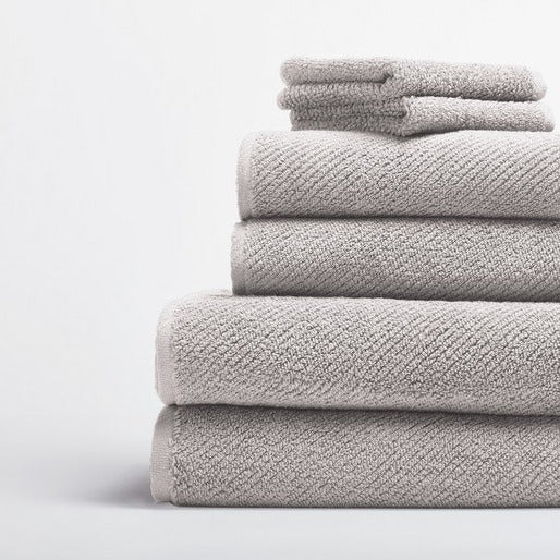 Certified Organic Cotton 6-Piece Bath Towel Set - Dark Gray