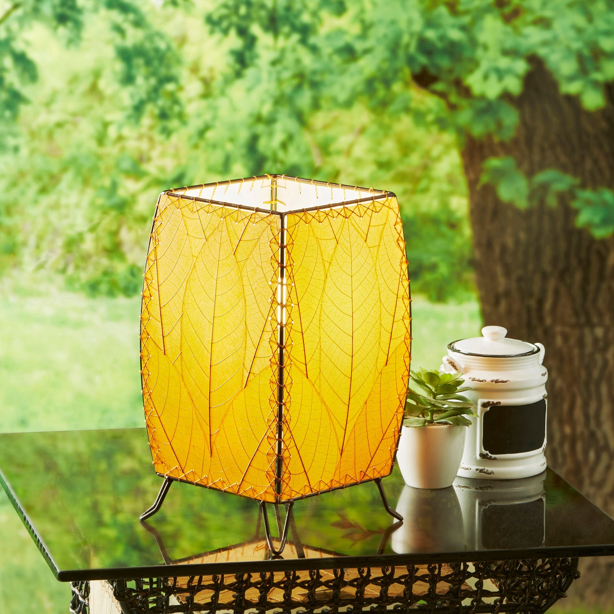 Eangee Outdoor Indoor Cube Table Lamp