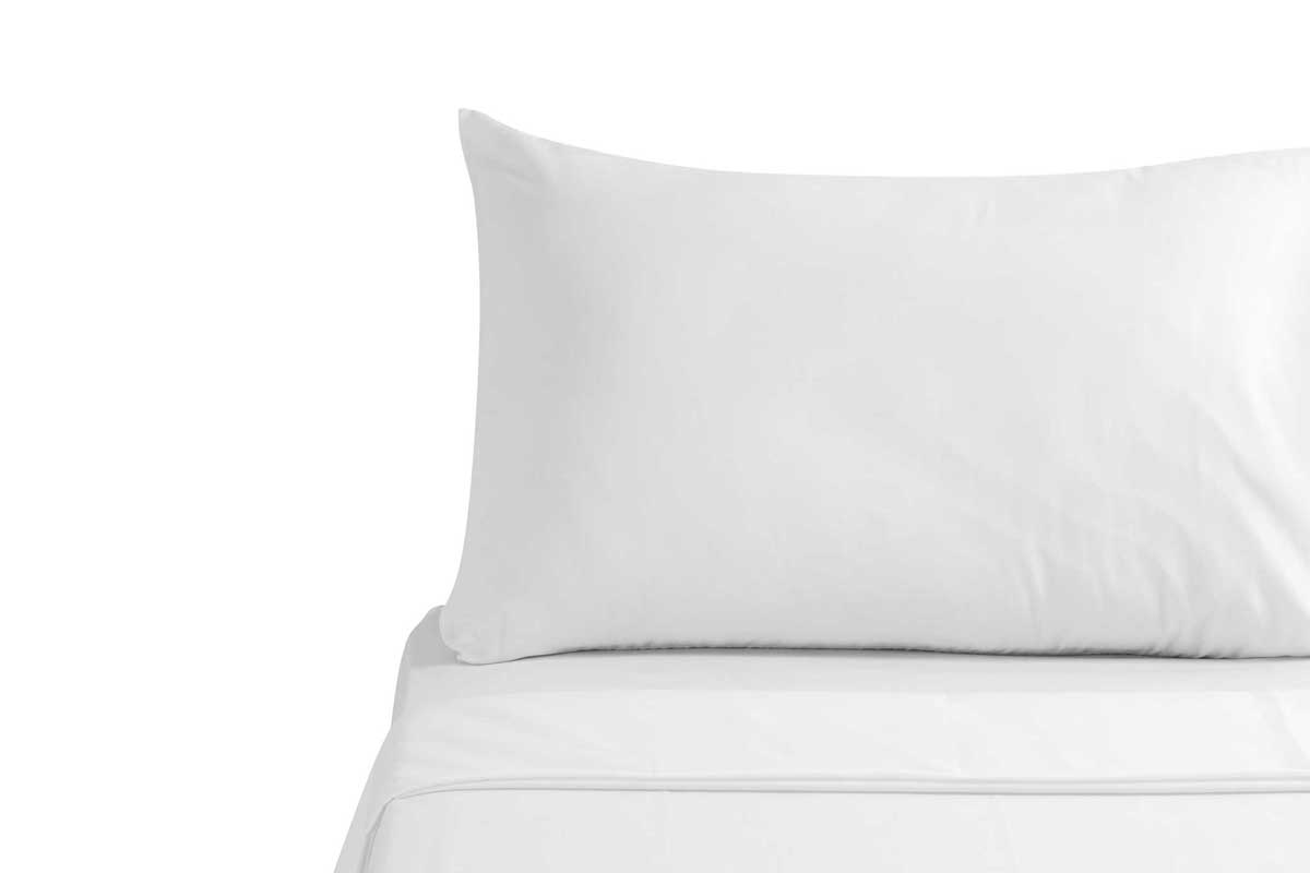 Sleep & Beyond Organic Percale Pillowcase Pair - White Color